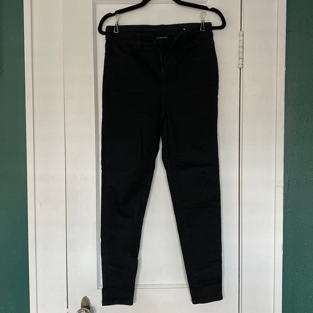 AE black denim jeans